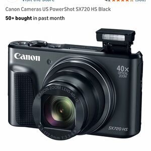 Canon Cameras US PowerShot SX720 HS Black EUC original owner